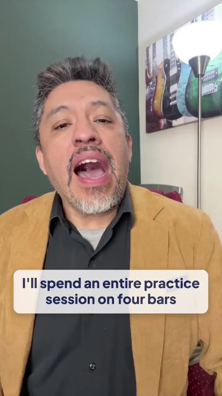 Halbestunde ad: I'll spend an entire practice session on four bars… and still not nail it.