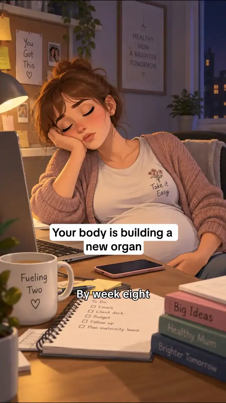 Preggers ad: Your body is building a new organ. So no, it's not laziness.