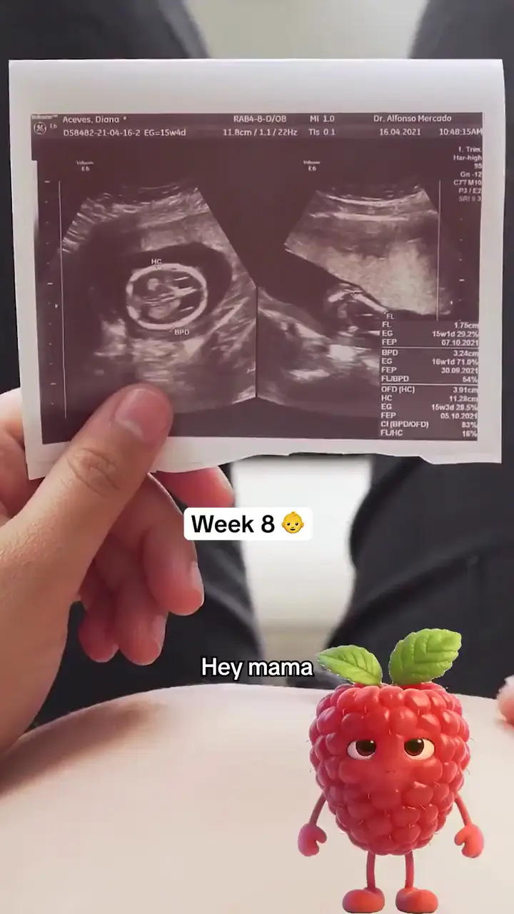 Preggers ad: Week 8: your baby is about the size of a raspberry. You just can't see it yet.